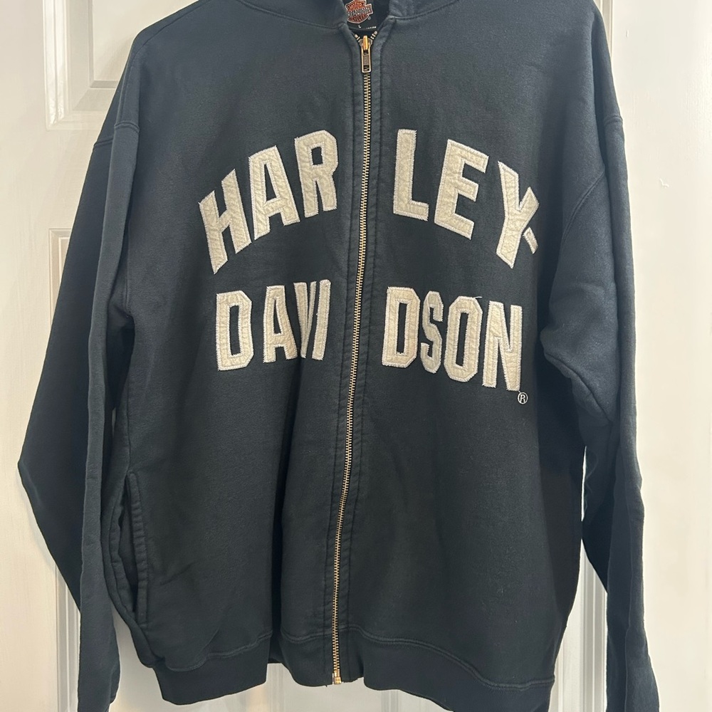 Harley-Davidson Black Zip-Up Hoodie